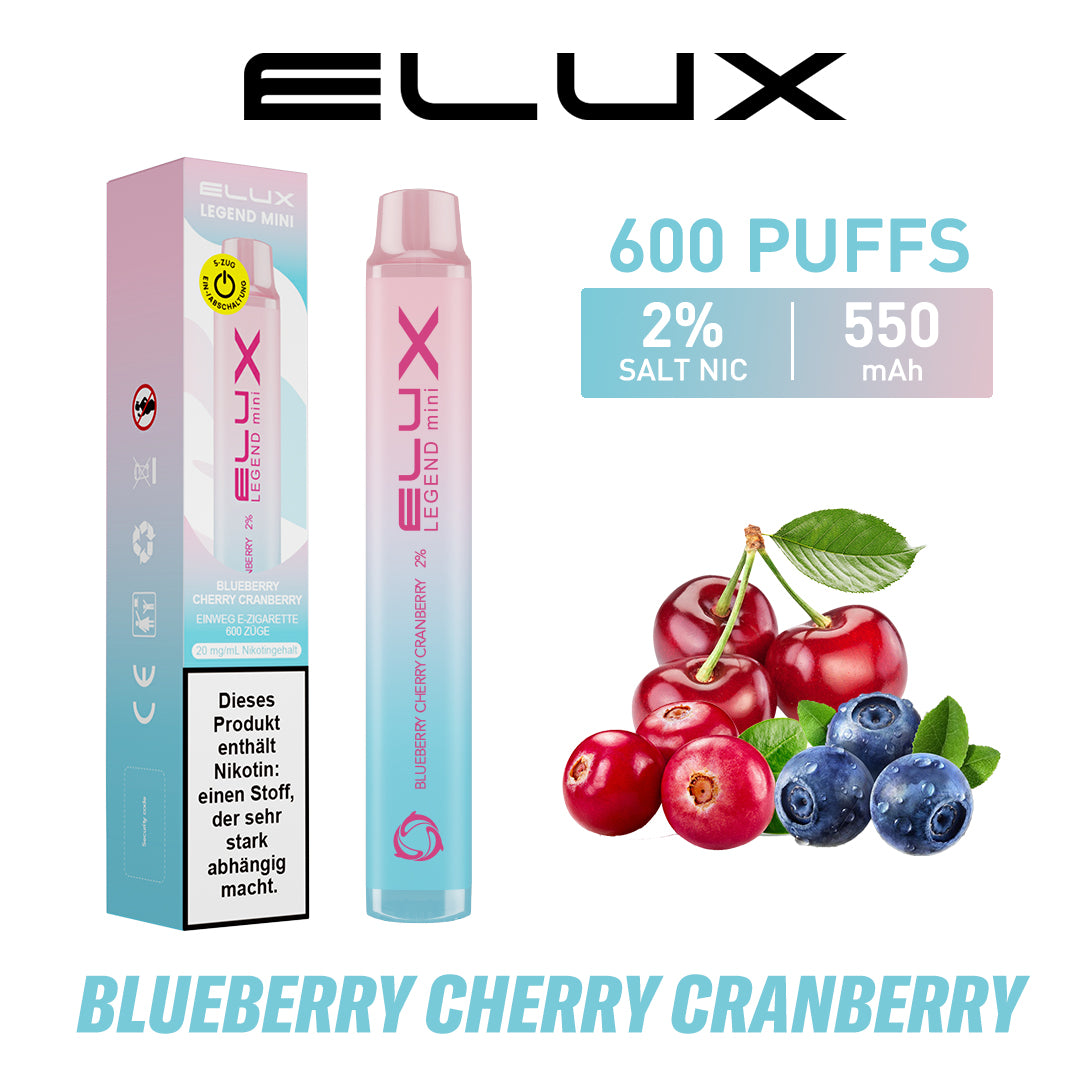 ELUX Legend Blueberry Cherry Cranberry ELUX Legend Blueberry Cherry Cranberry