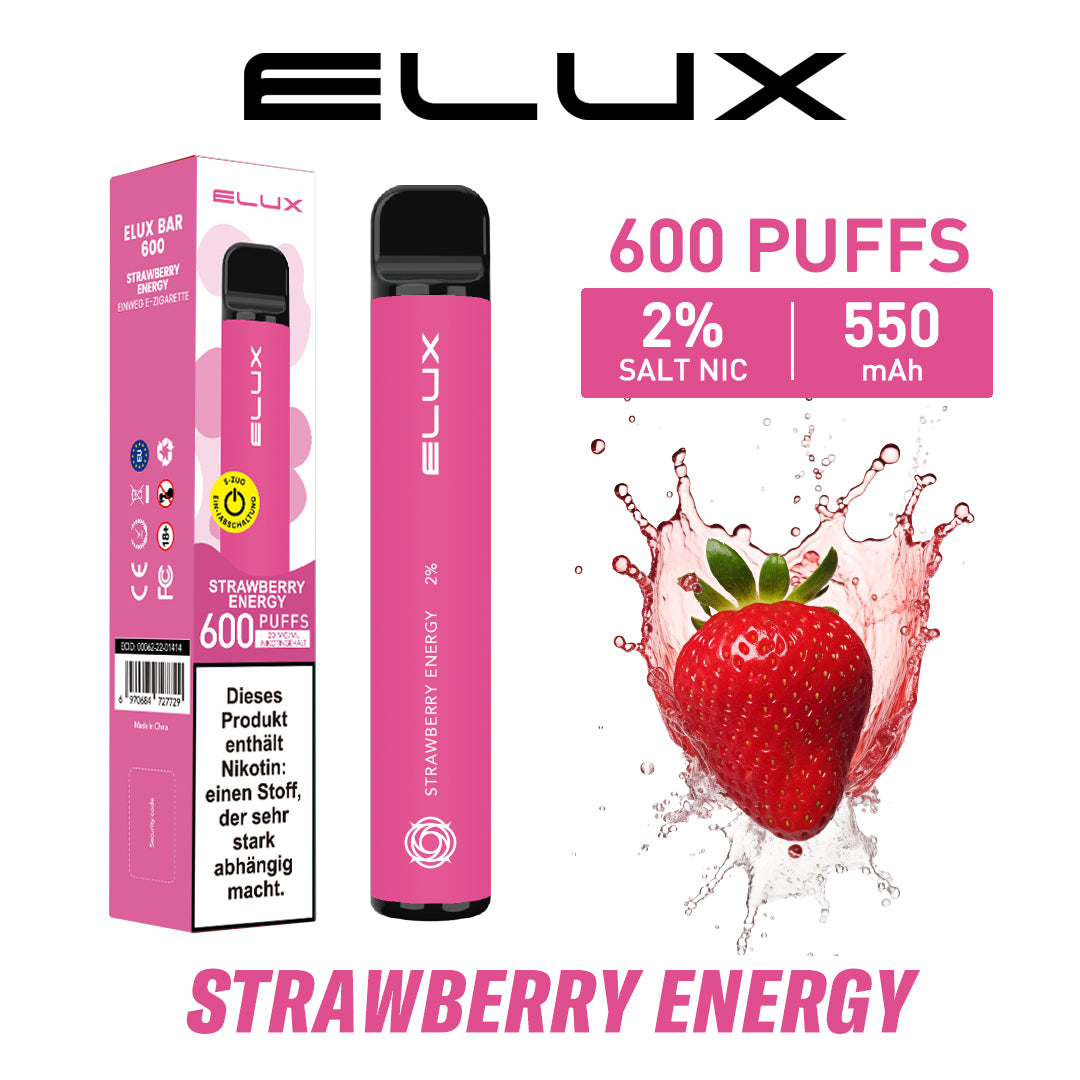 ELUX Bar 600 Strawberry Energy ELUX Bar 600 Strawberry Energy