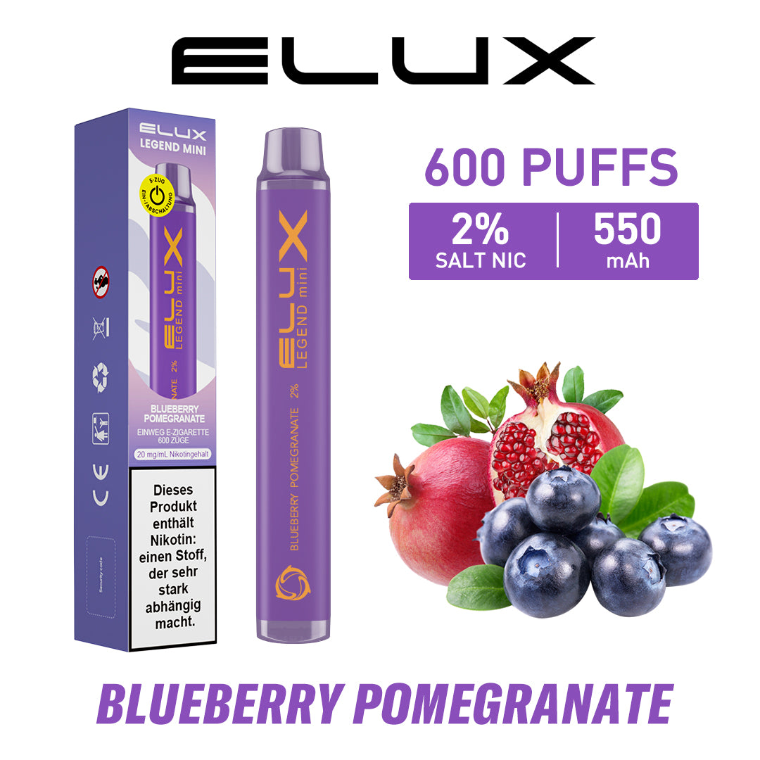 ELUX Legend Bluberry Pomgranate ELUX Legend Bluberry Pomgranate