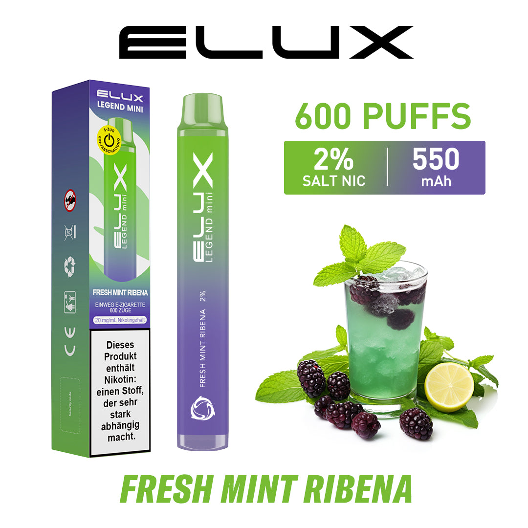 ELUX Legend Mini Fresh Mint Ribena ELUX Legend Mini Fresh Mint Ribena