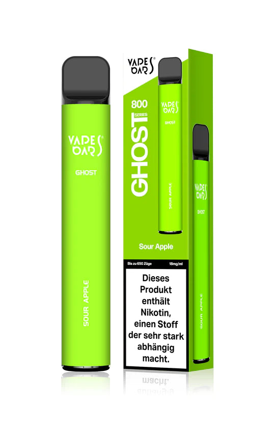 Vapes Bars Ghost 800 - Sour Apple Vapes Bars Ghost 800 - Sour Apple