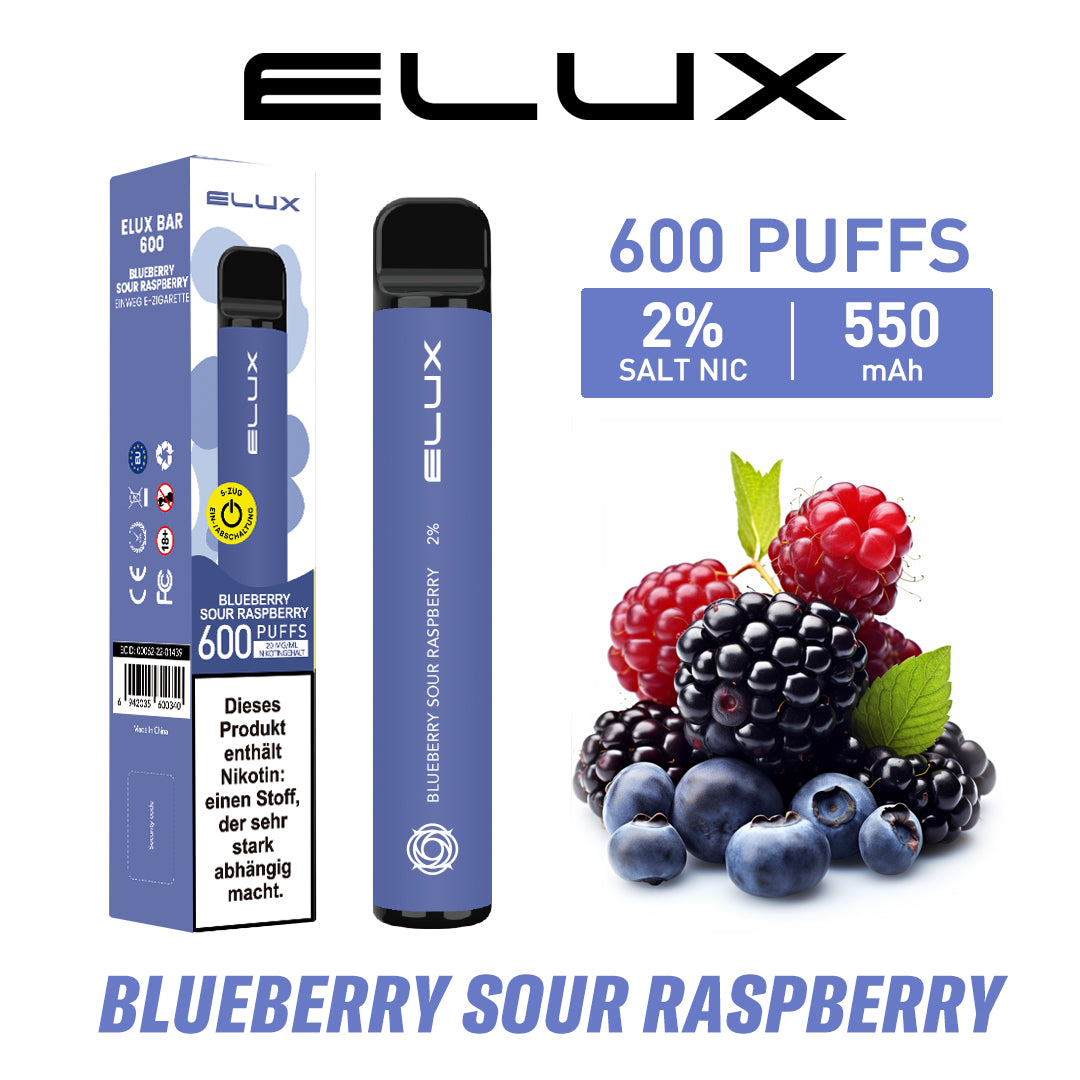 ELUX Bar 600 Blueberry Sour Raspberry