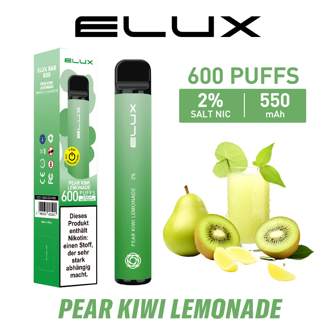 ELUX Bar 600 Pear Kiwi Lemonade