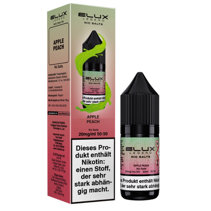 Elux Legend Nic Salts 10ml - Apple Peach 10mg (Nikotinsalz)