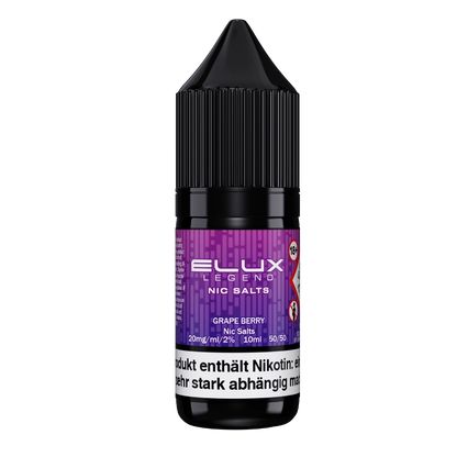 Elux Legend Nic Salts 10ml - Grape Berry 10mg (Nikotinsalz)