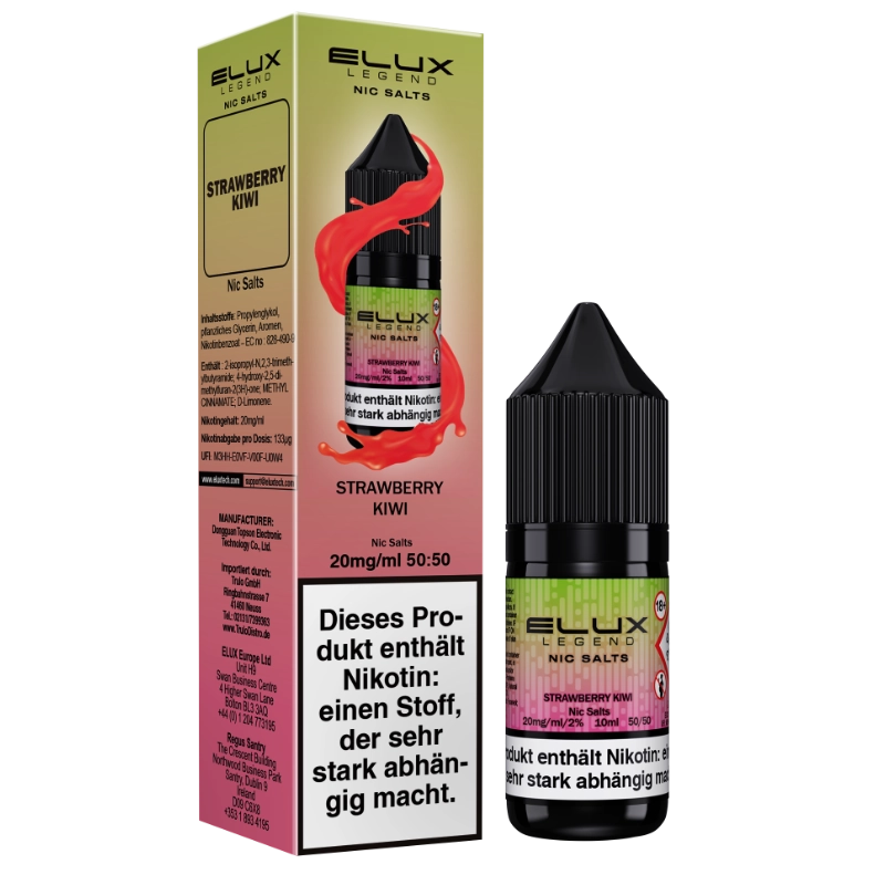 Elux Legend Nic Salts 10ml - Strawberry Kiwi 10mg (Nikotinsalz)