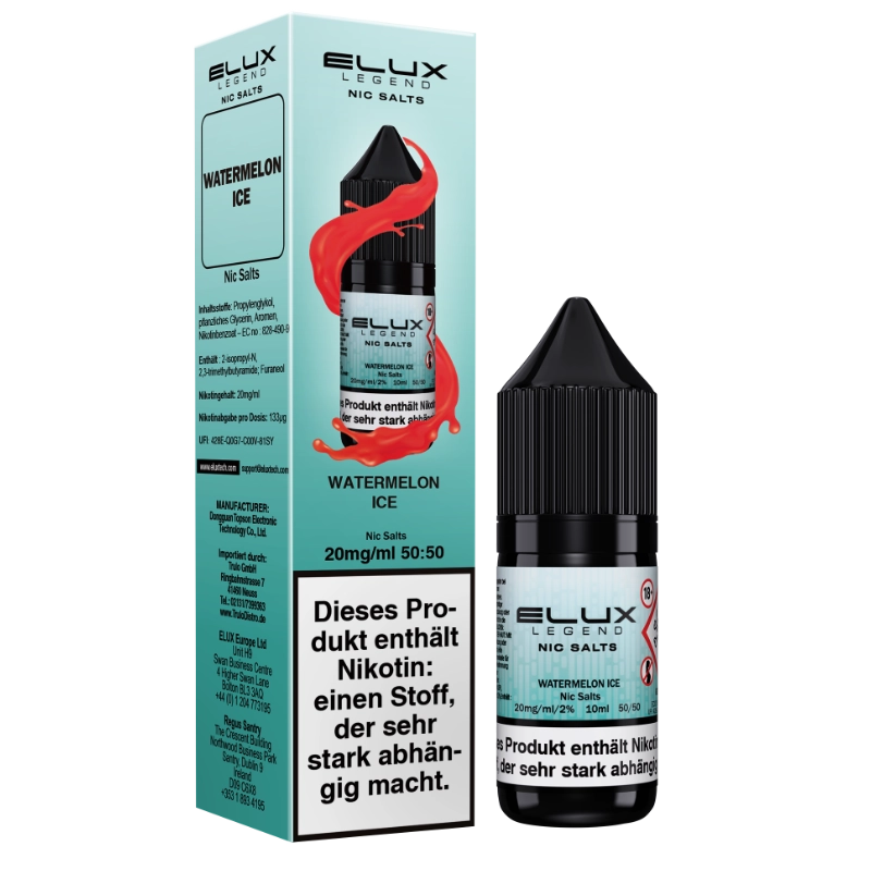 Elux Legend Nic Salts 10ml - Watermelon Ice 10mg (Nikotinsalz)