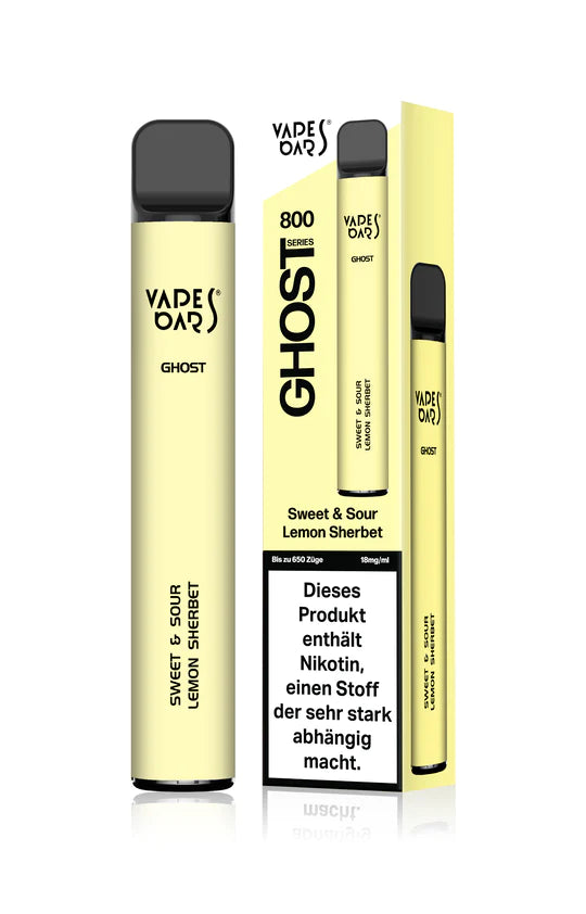 Vapes Bars® Ghost 800 - Sweet and Sour Lemon Sherbet