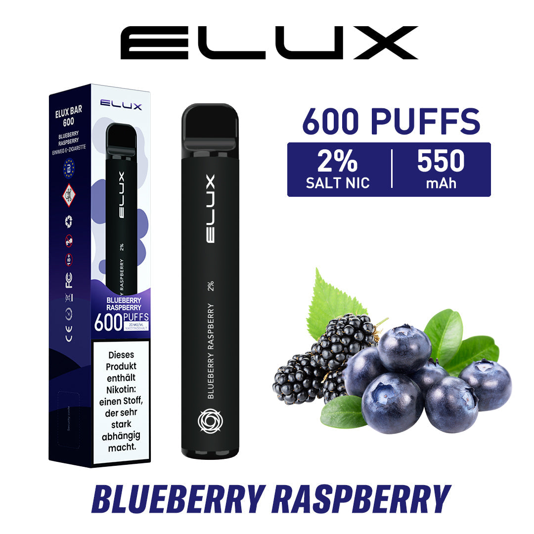 ELUX Bar 600 Blueberry Raspberry