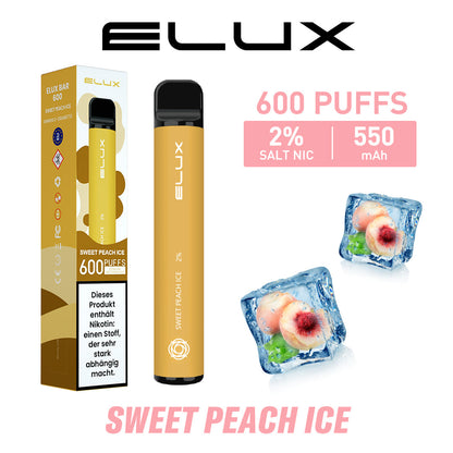 ELUX Bar 600 Sweet Peach Ice